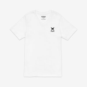 White V-Neck Basic T-Shirt