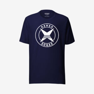Navy Blue Crew Neck Graphic T-Shirt