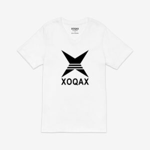 White V-Neck Graphic T-Shirt