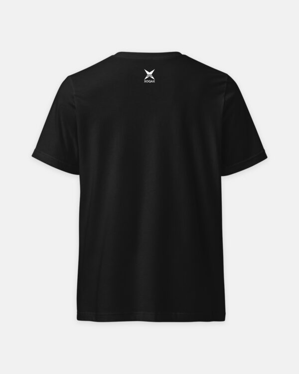 Black V-neck Graphic T-shirt