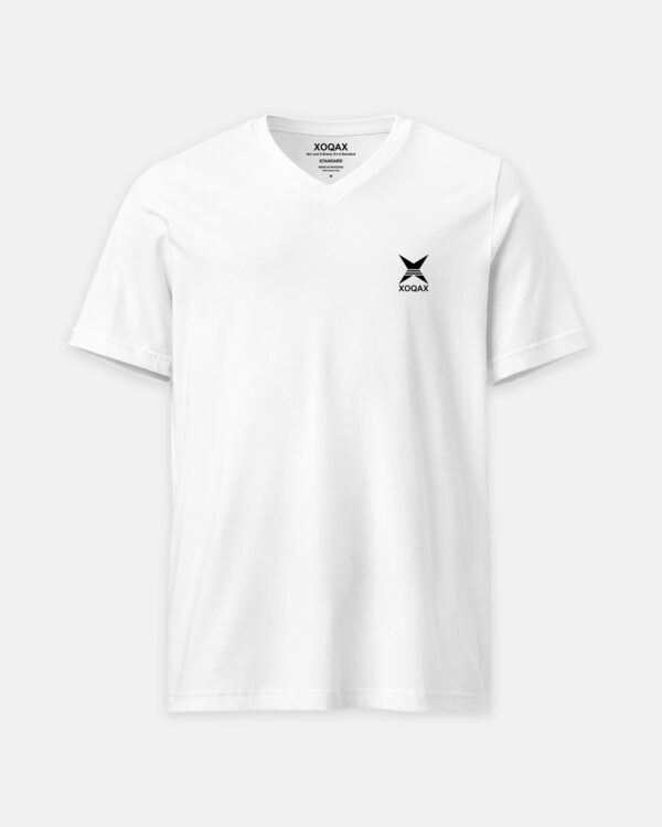 White V-neck Signature T-shirt